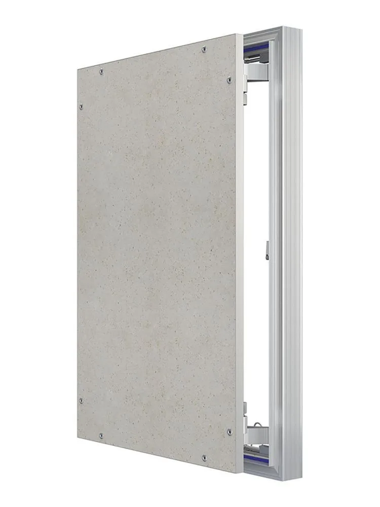 Люк ревизионный D Ceramo Optimum 400х600 скрытый монтаж петля алюминий EVECS