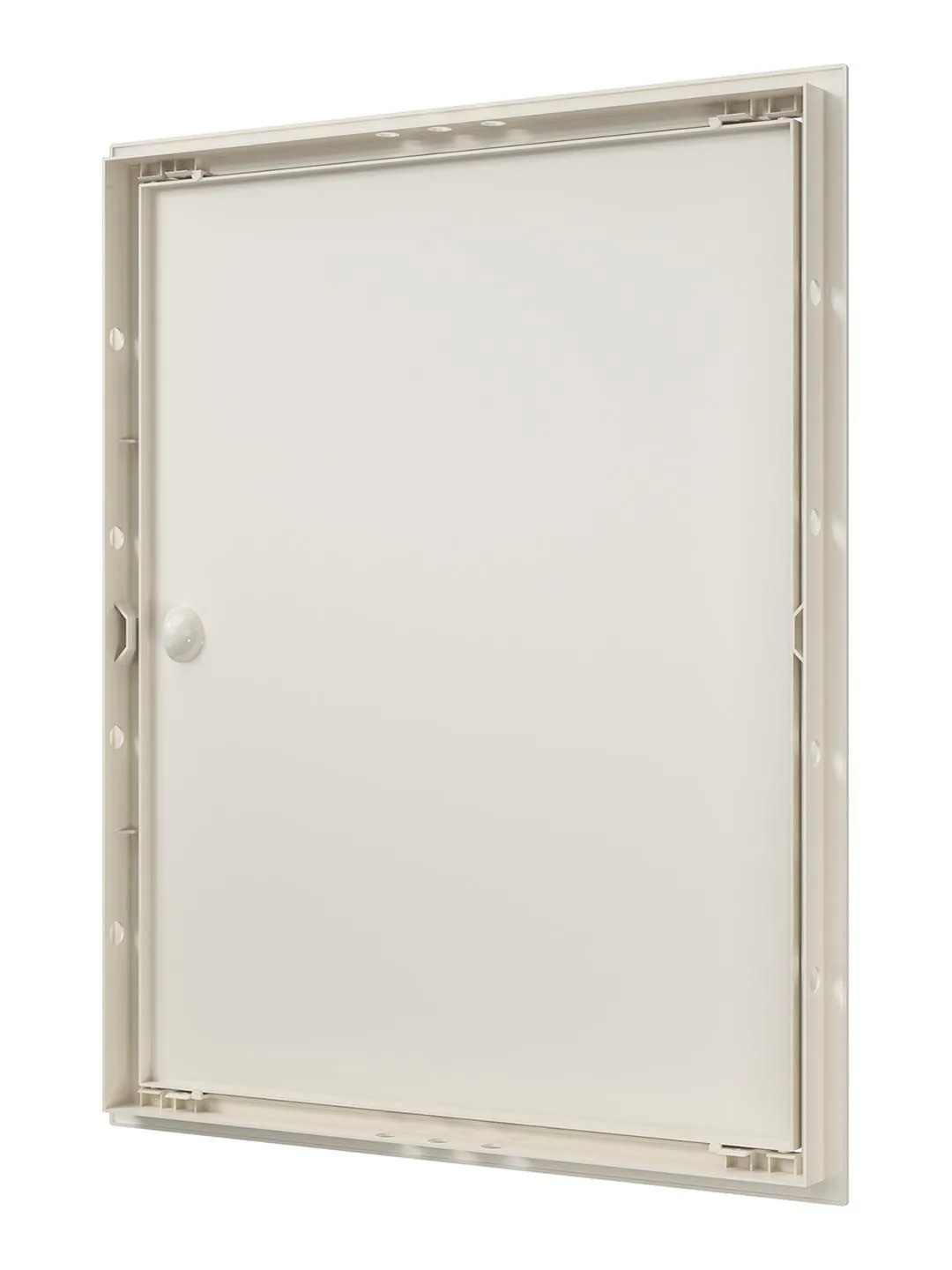 Люк ревизионный ЛР фланец 396х496 ручка 418х518 пластик Ivory EVECS