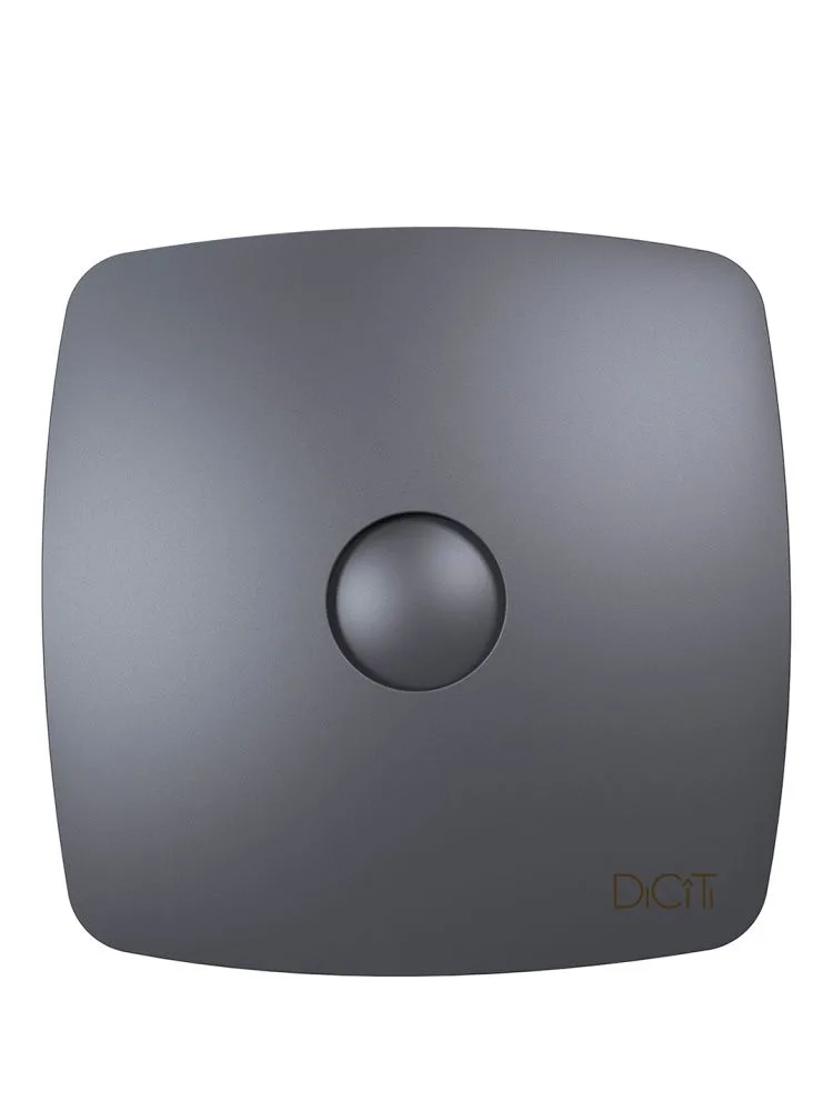 Вентилятор накладной RIO D100 обратный клапан Dark gray metal DICITI