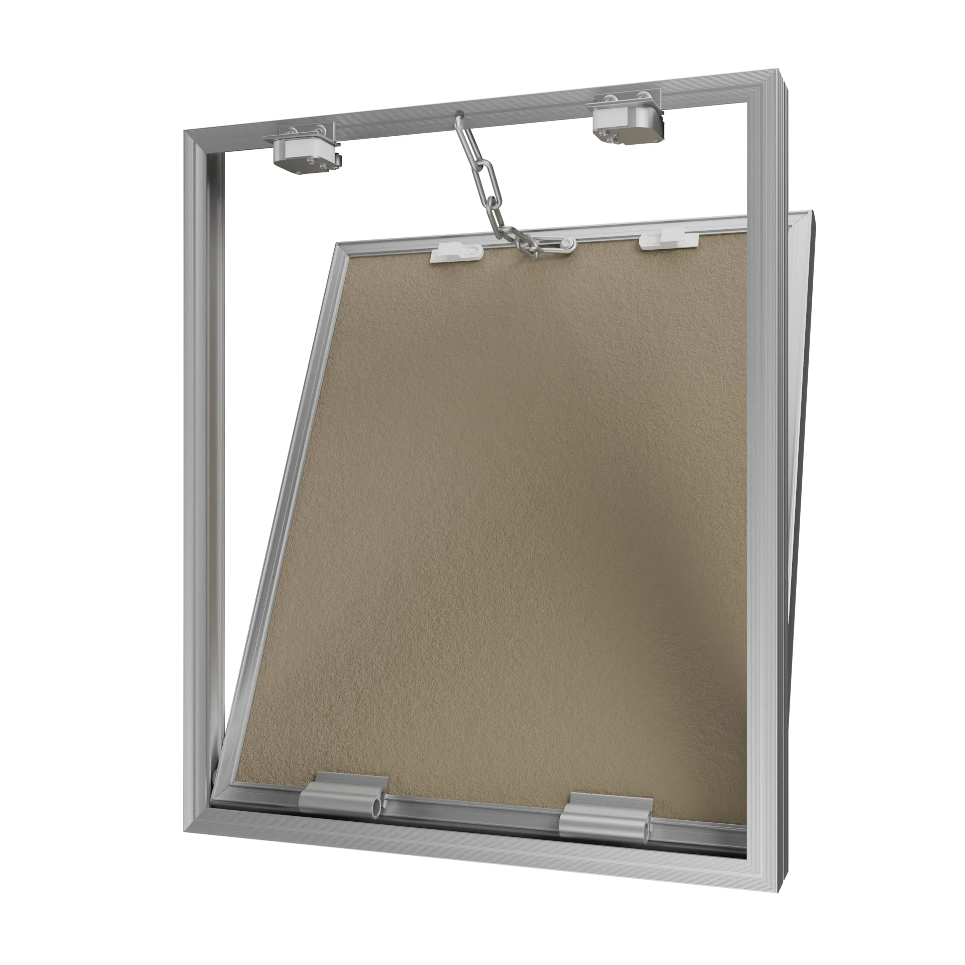 Люк ревизионный D Ceramo Base 500х600 скрытый монтаж съемный алюминий EVECS
