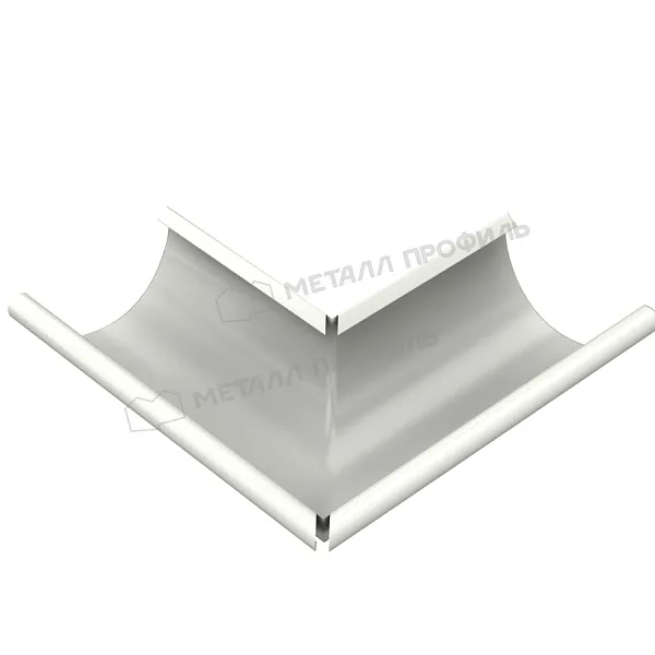 Угол желоба наружный МЕТАЛЛ ПРОФИЛЬ Foramina PUR D150 Ral 9010