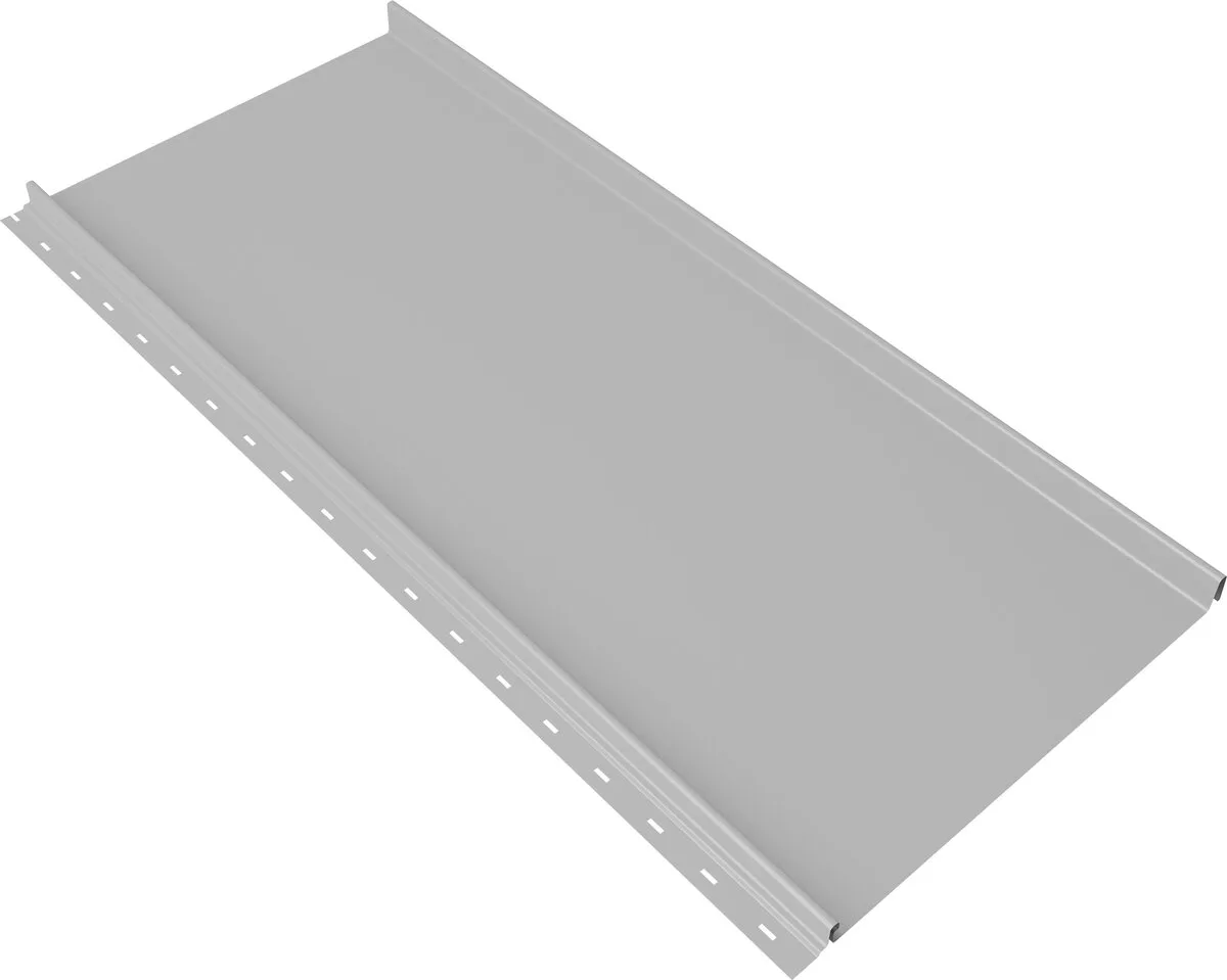 Кликфальц Мини Grand Line 0,45 Drap ТХ с пленкой на замках RAL 7047 телегрей 4