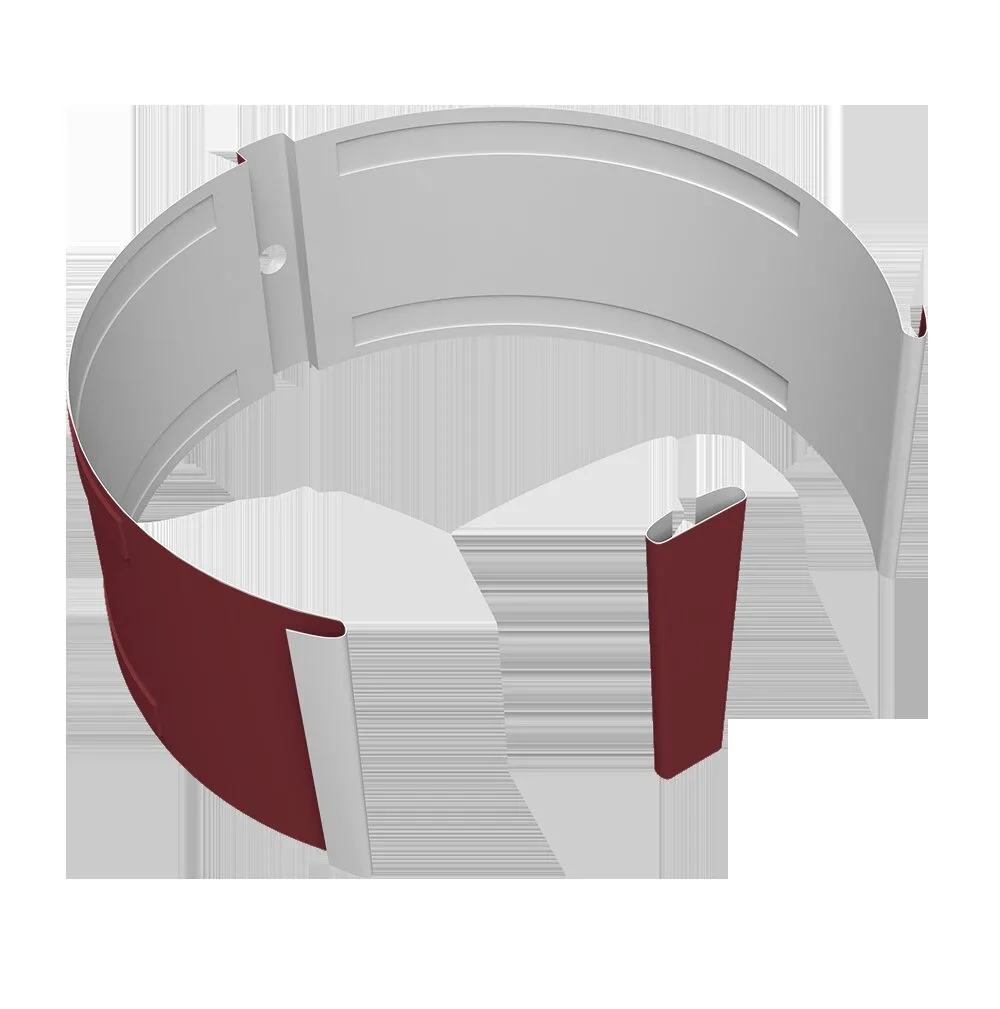Крепление трубы круглой на кирпич Vortex Проект 146мм RAL 3005 красное вино