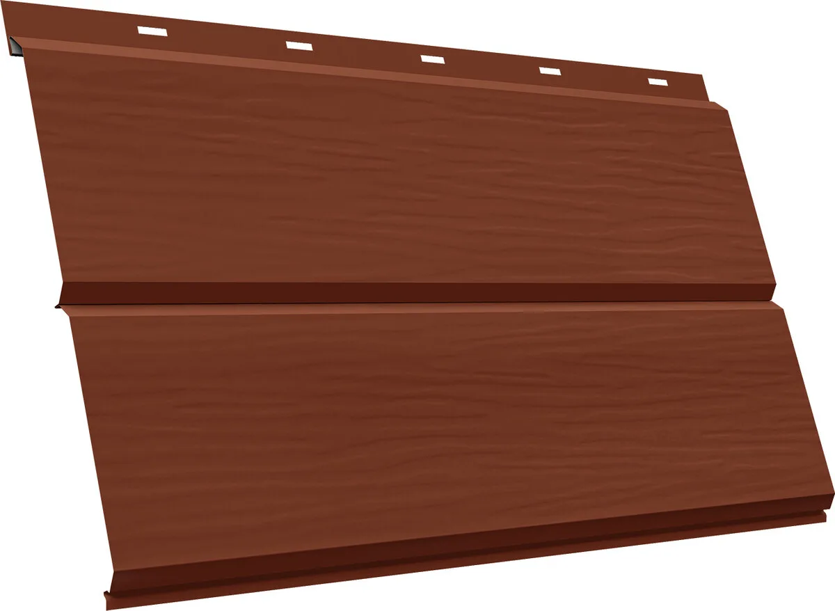 ЭкоБрус новый 3D Grand Line 0,45 Drap с пленкой RAL 8004 терракота