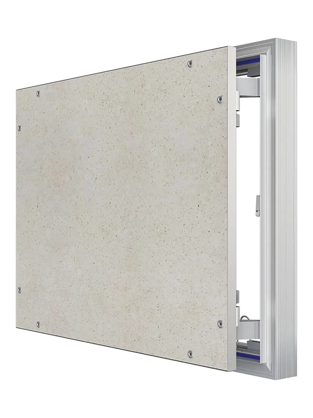 Люк ревизионный D Ceramo Optimum 500х400 скрытый монтаж петля алюминий EVECS