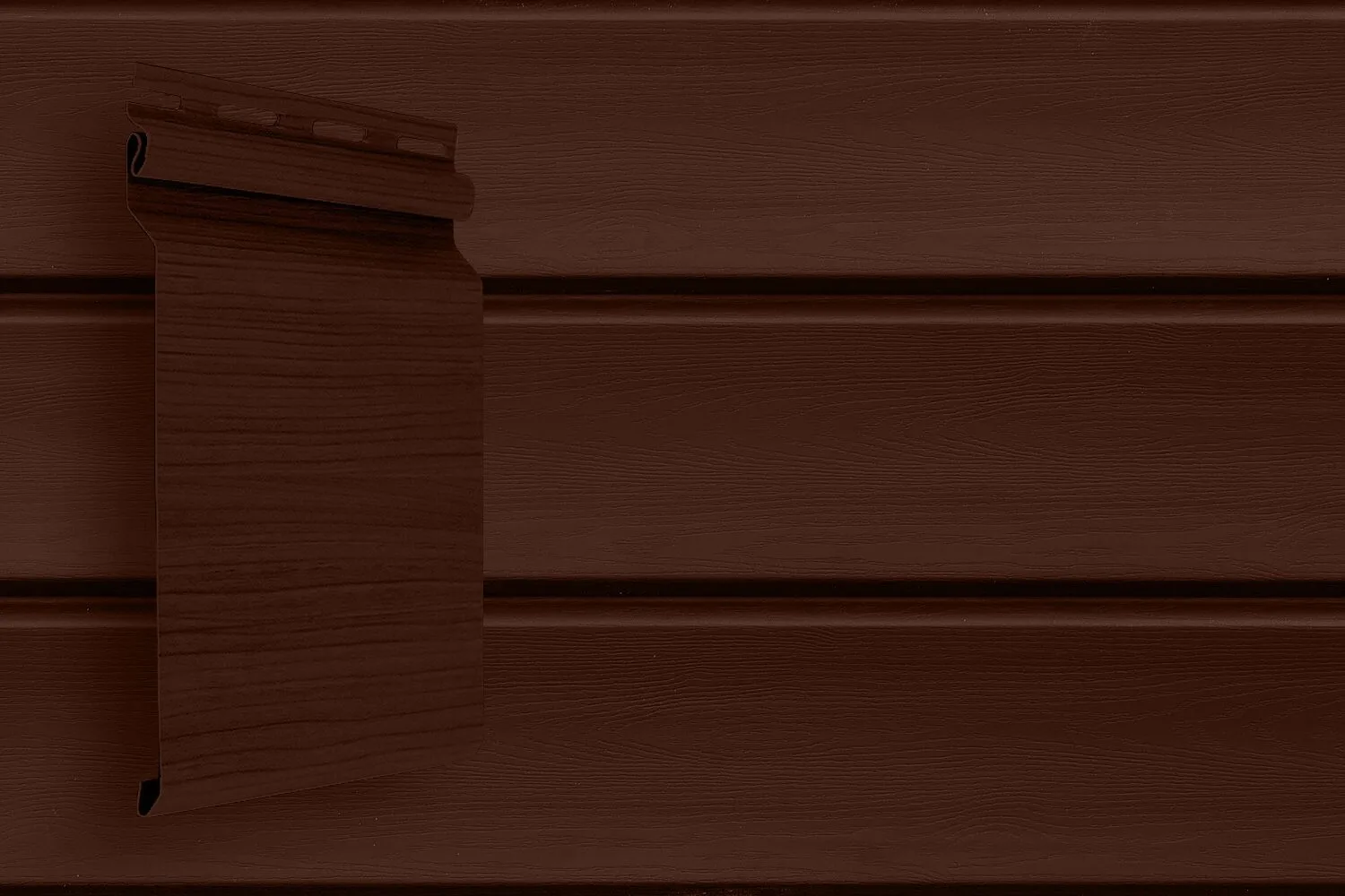 Сайдинг Natural-брус Grand Line Acryl темный дуб (3,0м)