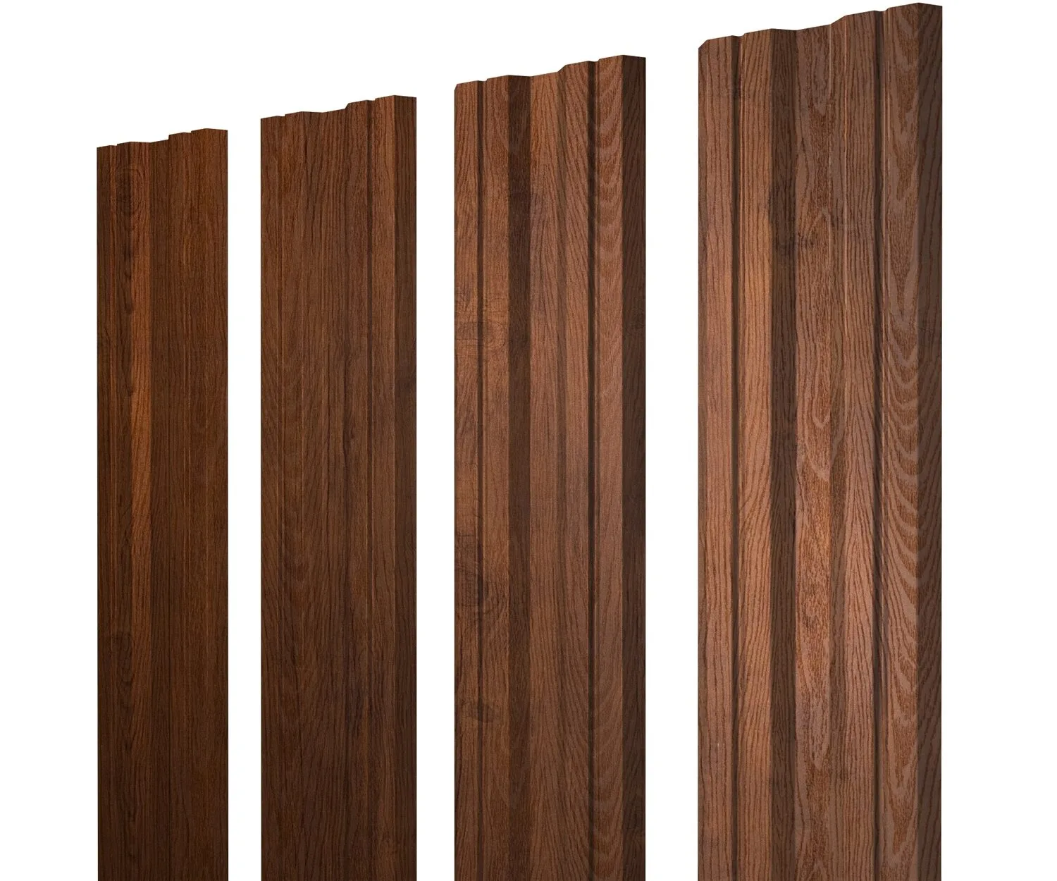 Штакетник Twin с прямым резом 0,45 Print Premium Golden Wood Fresh Twin с прямым резомColor
