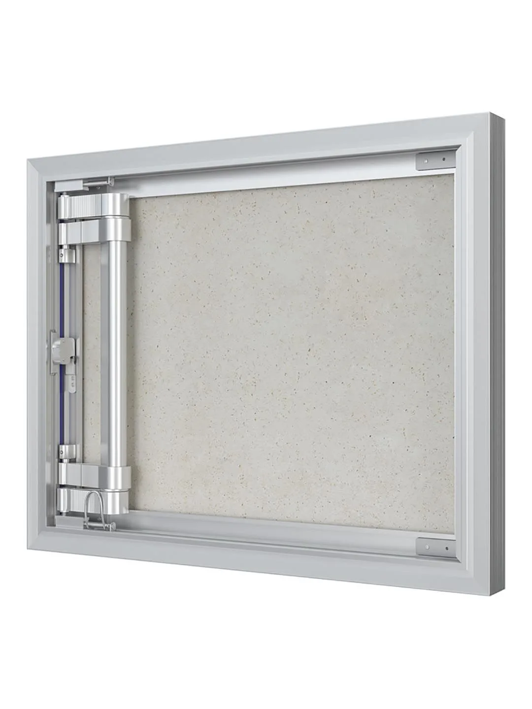 Люк ревизионный D Ceramo Optimum 500х400 скрытый монтаж петля алюминий EVECS