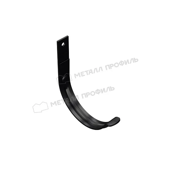 Держатель желоба карнизный МЕТАЛЛ ПРОФИЛЬ PURMAN BLACK EDITION D125х132 Ral 9005