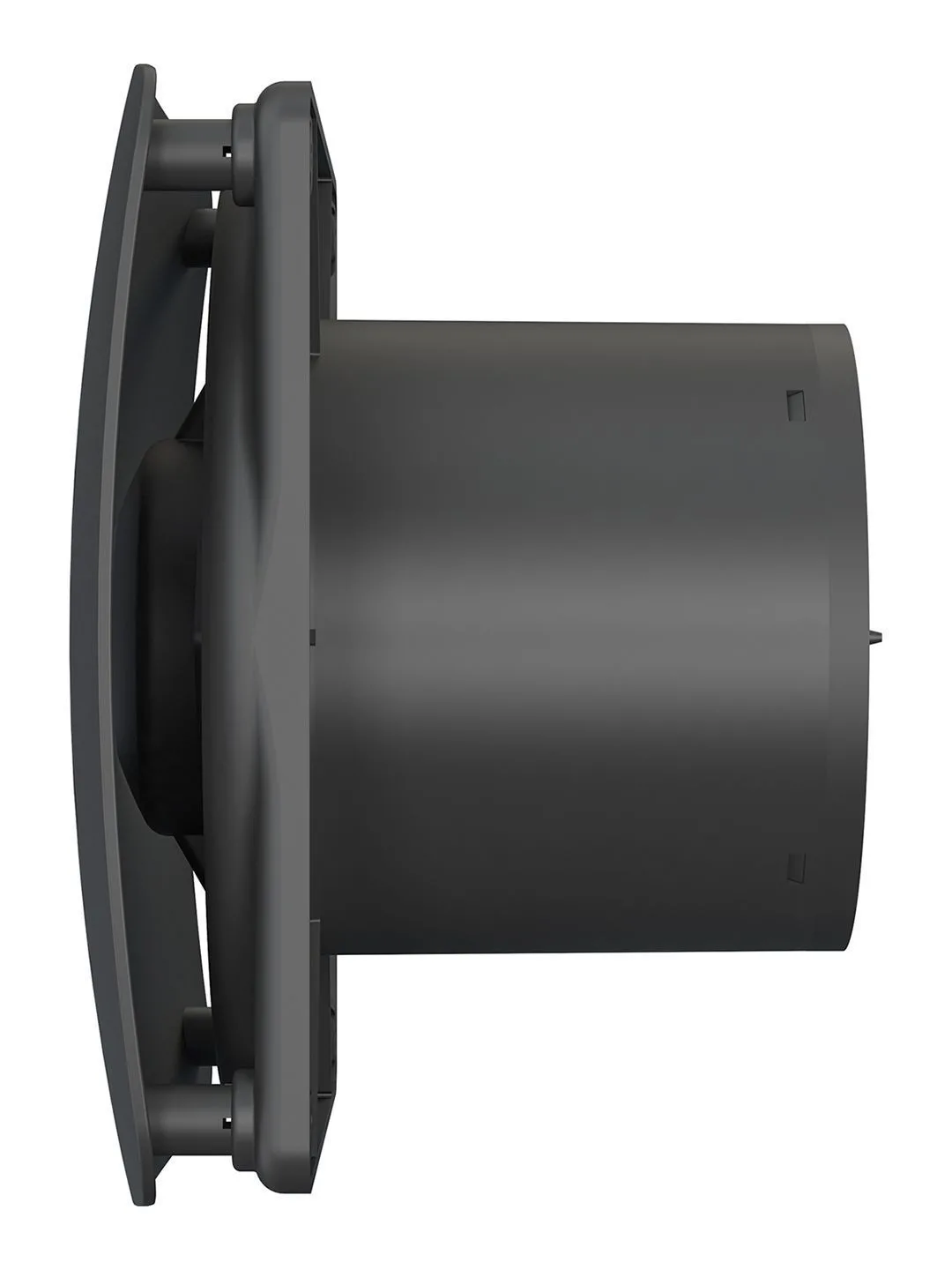 Вентилятор накладной RIO D125 обратный клапан Matt black DICITI
