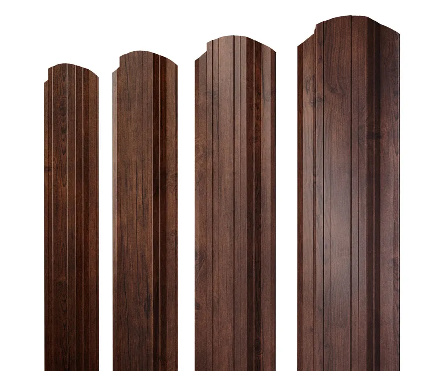 Штакетник Прямоугольный фигурный 0,45 Print Premium Cherry Wood Fresh TwinColor
