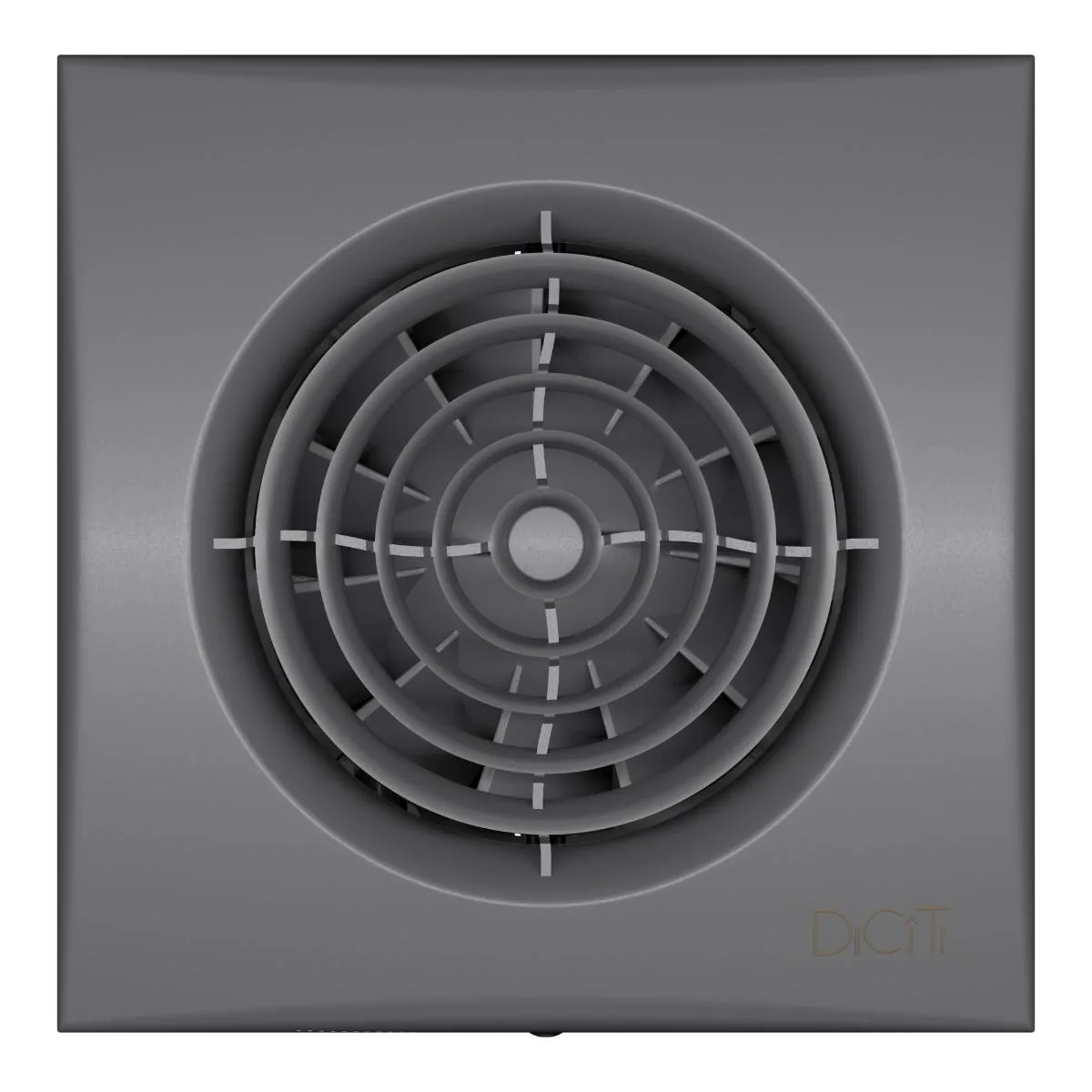 Вентилятор накладной AURA D100 обратный клапан Dark gray metal DICITI