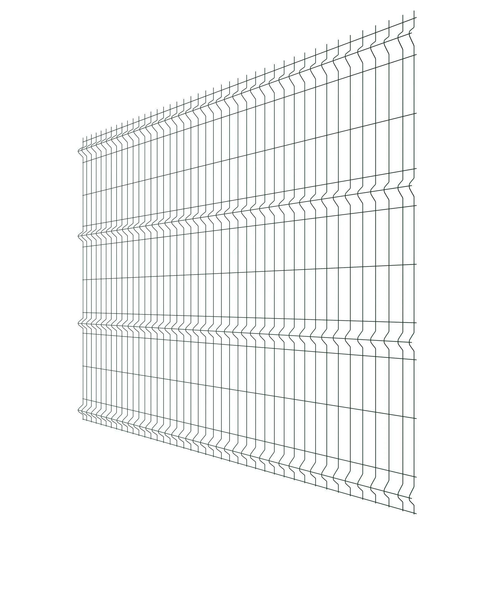 Панель Fine 2,03х2,5 RAL 6005 Grand Line (60х235)