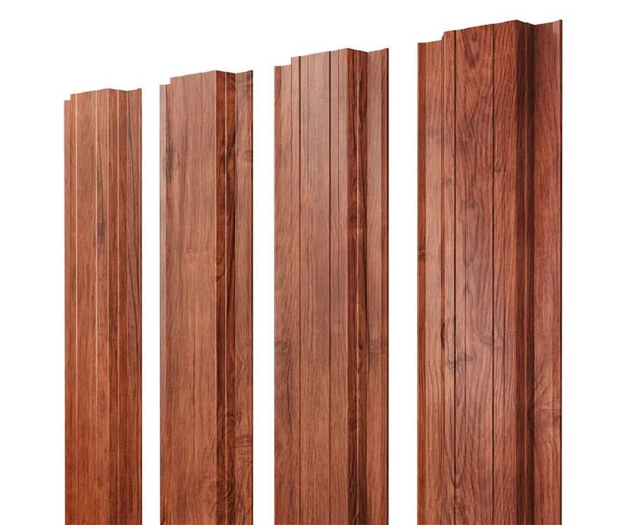 Штакетник Прямоугольный с прямым резом 0,45 Print Premium Rowan Fresh TwinColor