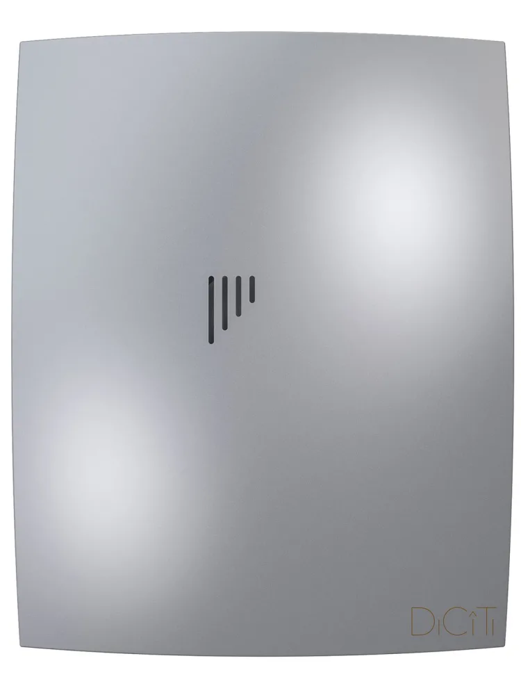 Вентилятор накладной BREEZE D125 обратный клапан Gray metal DICITI