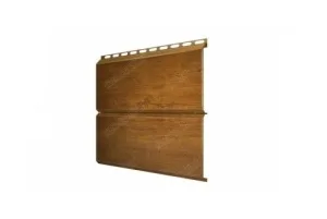 Сайдинг металлический ЭкоБрус 0,345 Grand Line 0,45 Print Twincolor РФ Gold
