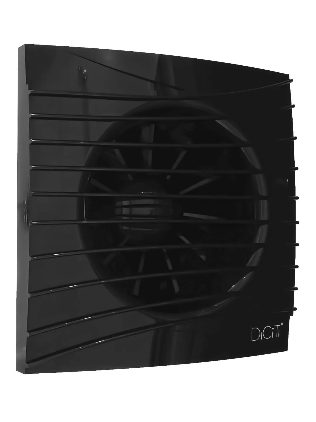 Вентилятор накладной SILENT D125 обратный клапан Obsidian DICITI