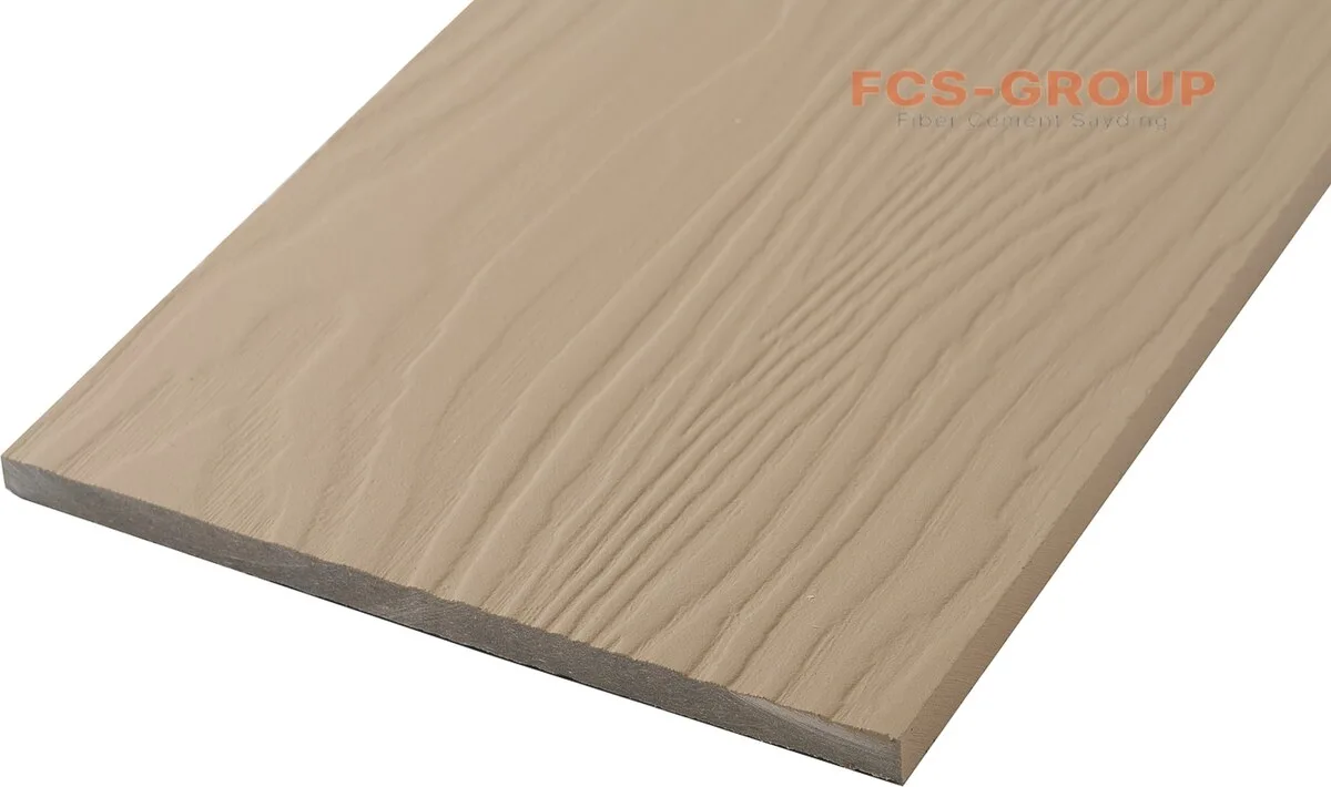 Фиброцементный сайдинг 190х8мм FCSPRO Вуд F03 белый песок (3м)