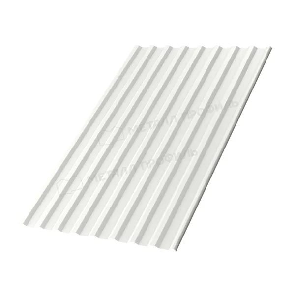 Профлист МЕТАЛЛ ПРОФИЛЬ МП-20x1100-R Металл Профиль (ПЭ-01-9010-0,7), RAL9010 Чистый белый