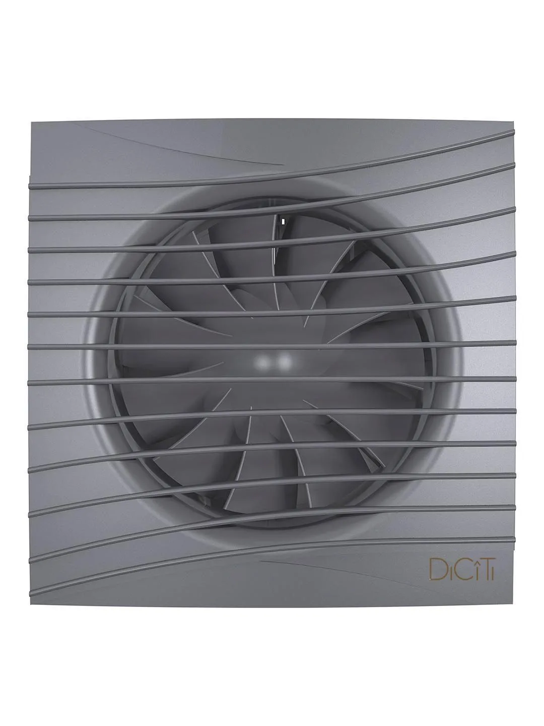 Вентилятор накладной SILENT D100 обратный клапан Dark gray metal DICITI