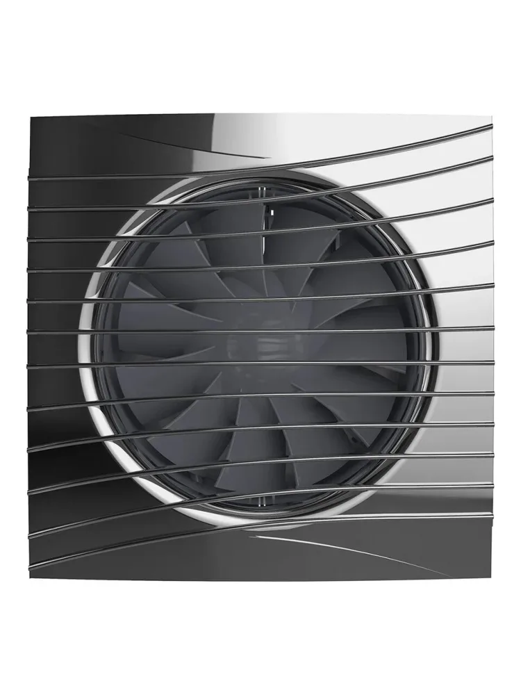 Вентилятор накладной SILENT D125 обратный клапан Chrome DICITI