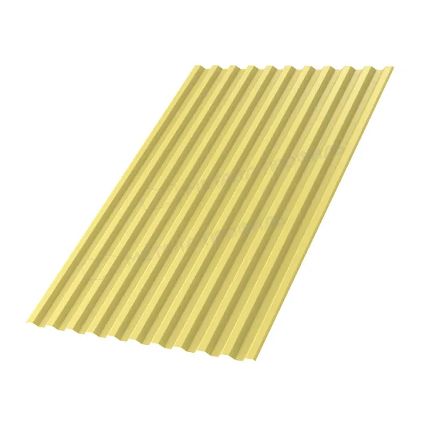 Профлист МЕТАЛЛ ПРОФИЛЬ С-21x1000-A Металл Профиль (ПЭ-01-1018-0,45), RAL1018 Желтый цинк