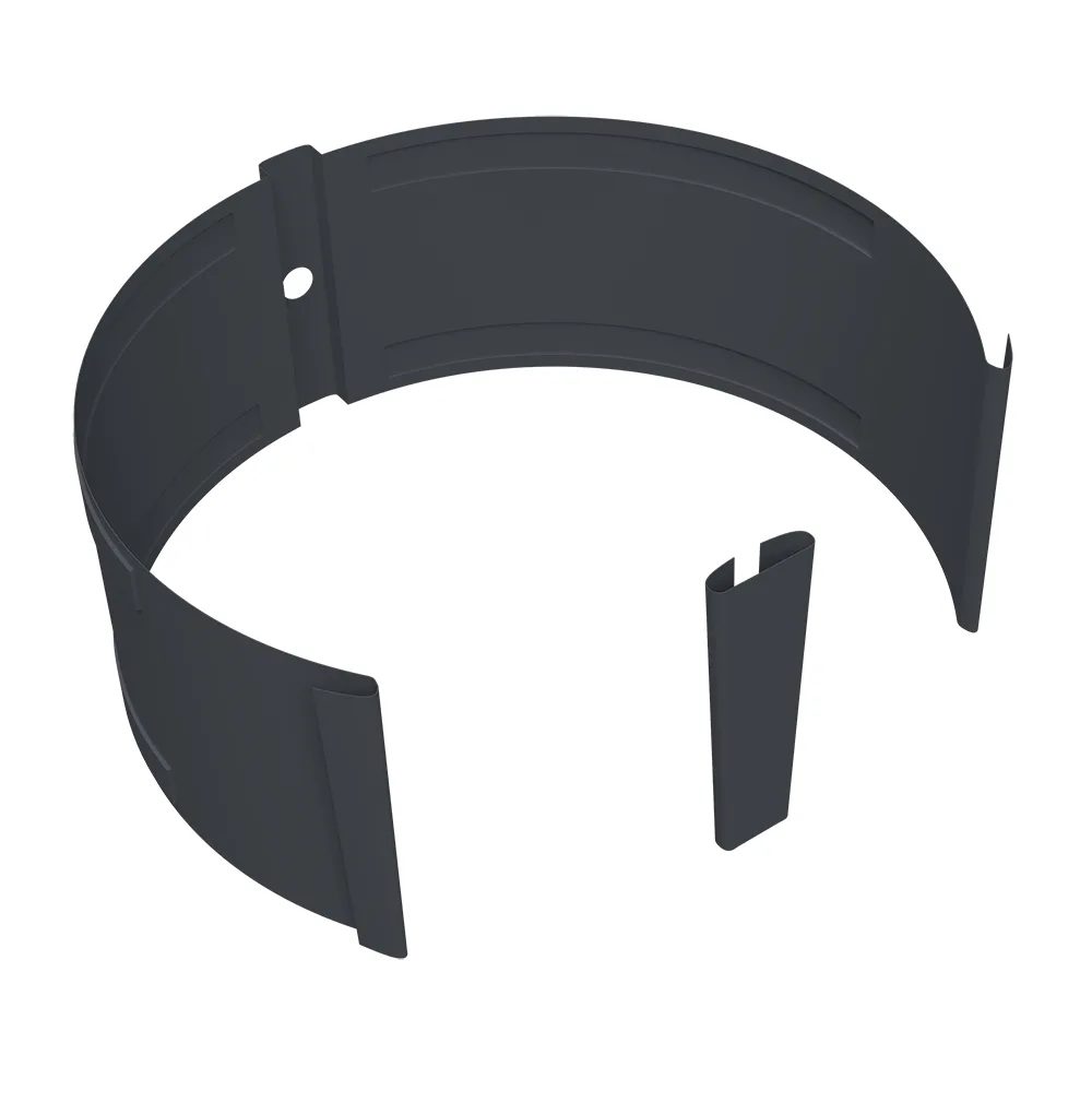 Крепление трубы круглой на кирпич Vortex Проект 146мм RAL 7024 мокрый асфальт