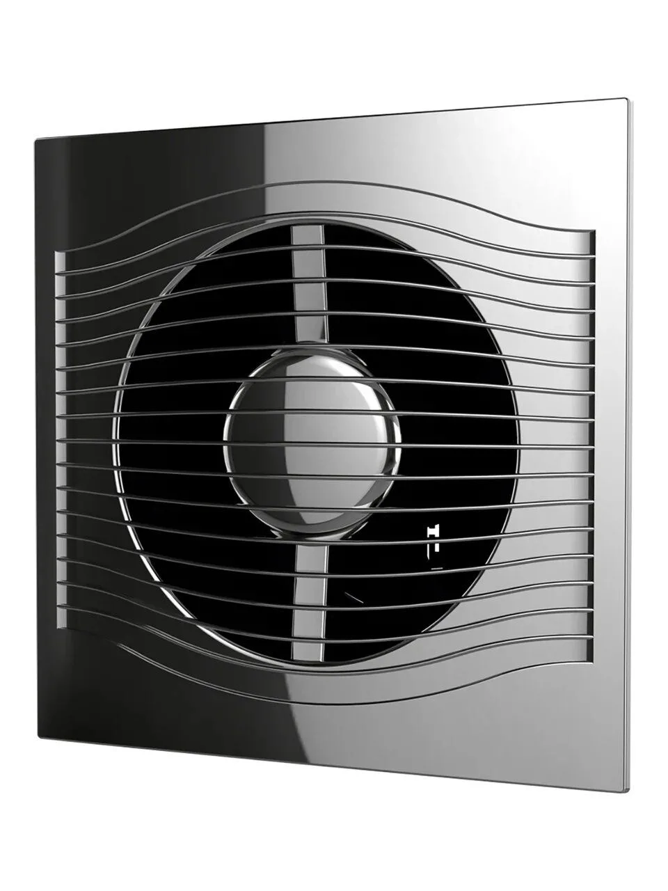 Вентилятор накладной SLIM D125 обратный клапан Chrome DICITI