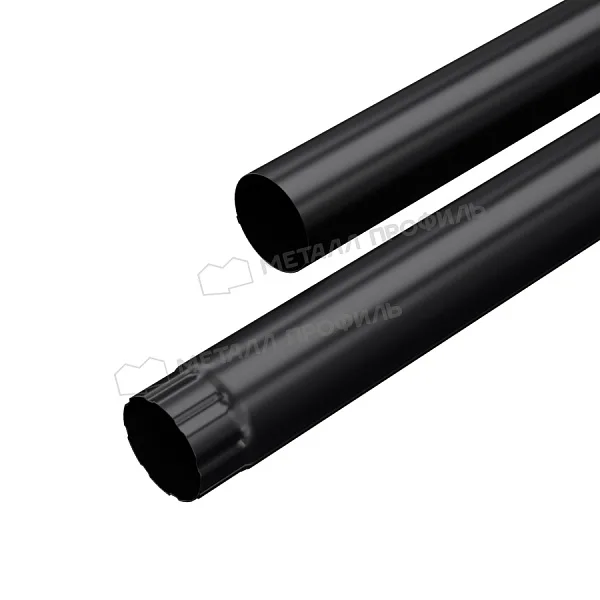 Труба водосточная МЕТАЛЛ ПРОФИЛЬ PURMAN BLACK EDITION D100х2000 Ral 9005