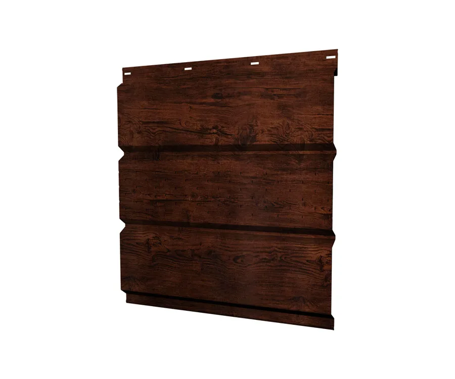 Софит металлический центральная перфорация 0,45 Print Elite с пленкой Cherry Wood TwinColor