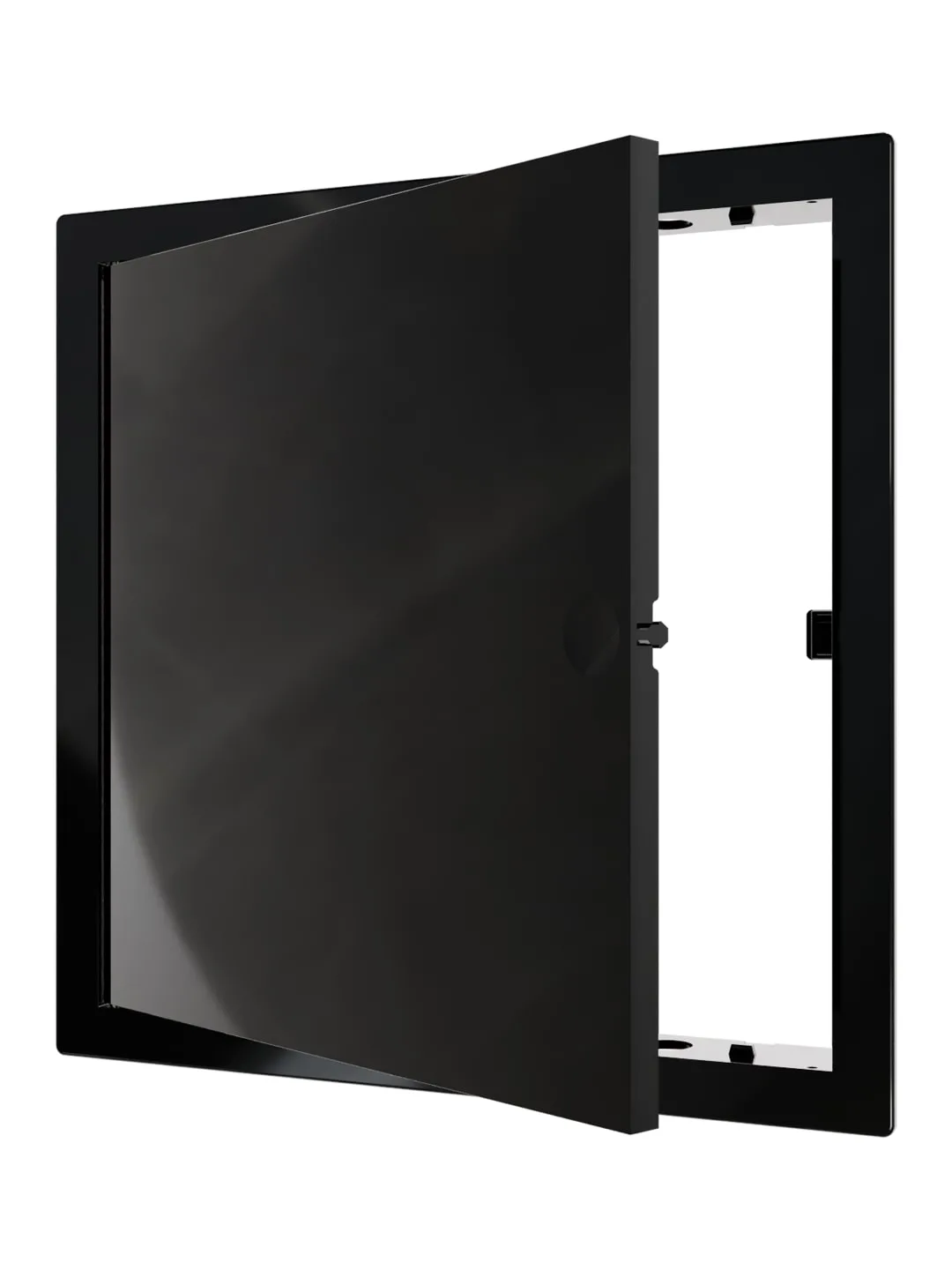Люк ревизионный LN фланец 200x200 нажимной 224х224 пластик Black EVECS