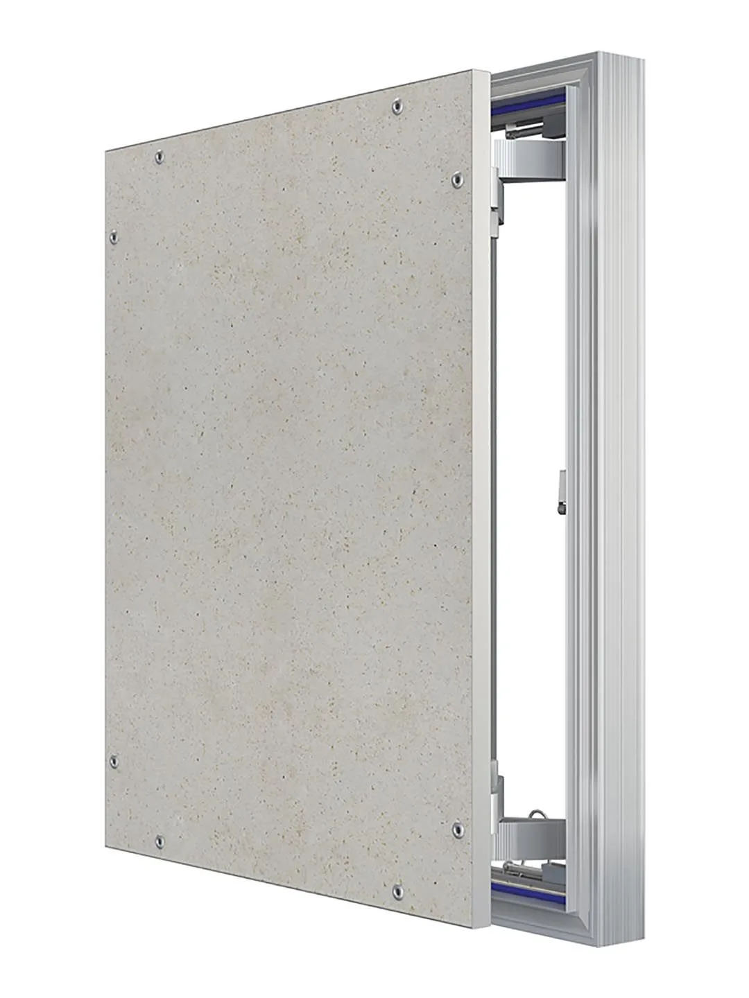 Люк ревизионный D Ceramo Optimum 400х500 скрытый монтаж петля алюминий EVECS