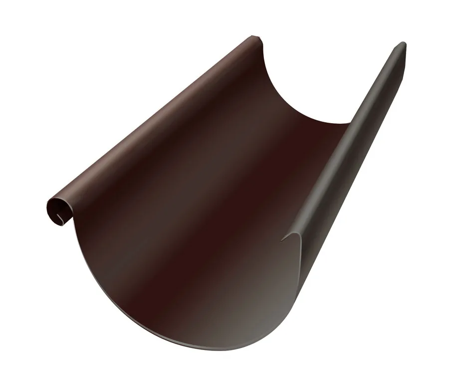 Желоб полукруглый Optima Matt 125мм 3м RAL 8017