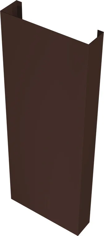 Полустолб для С8,С10 0,45 Drap TwinColor RAL 8017 шоколад (1,5м)