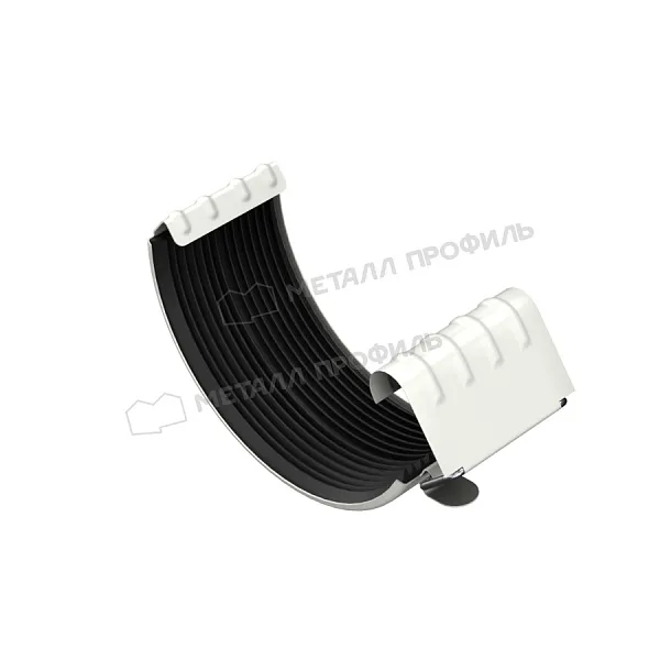 Соединитель желоба МЕТАЛЛ ПРОФИЛЬ Foramina PUR D150 Ral 9010