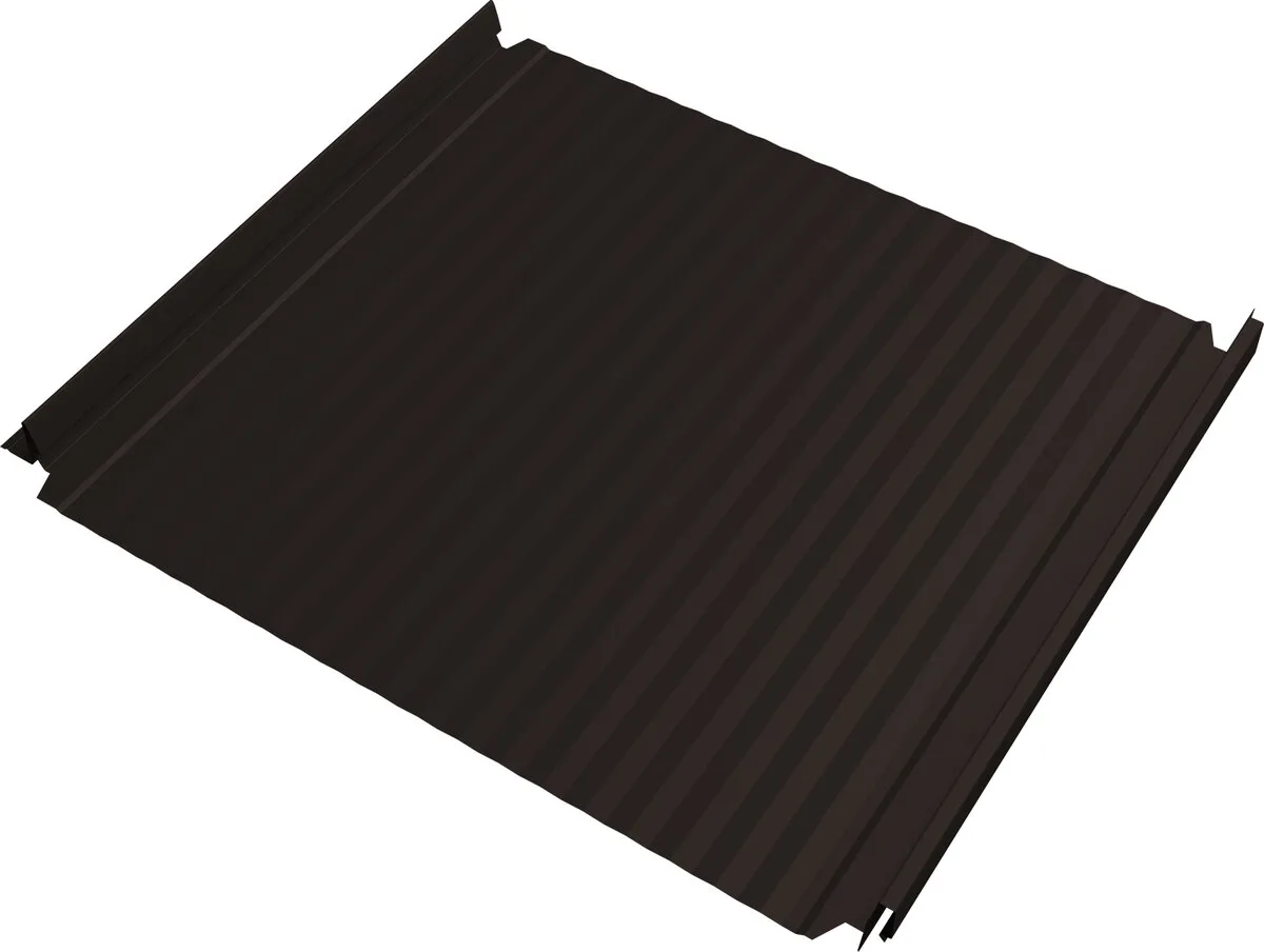 Кликфальц Double Pro Гофр Grand Line 0,45 Drap двухсторонний с пленкой на замках RR 32 темно-коричневый