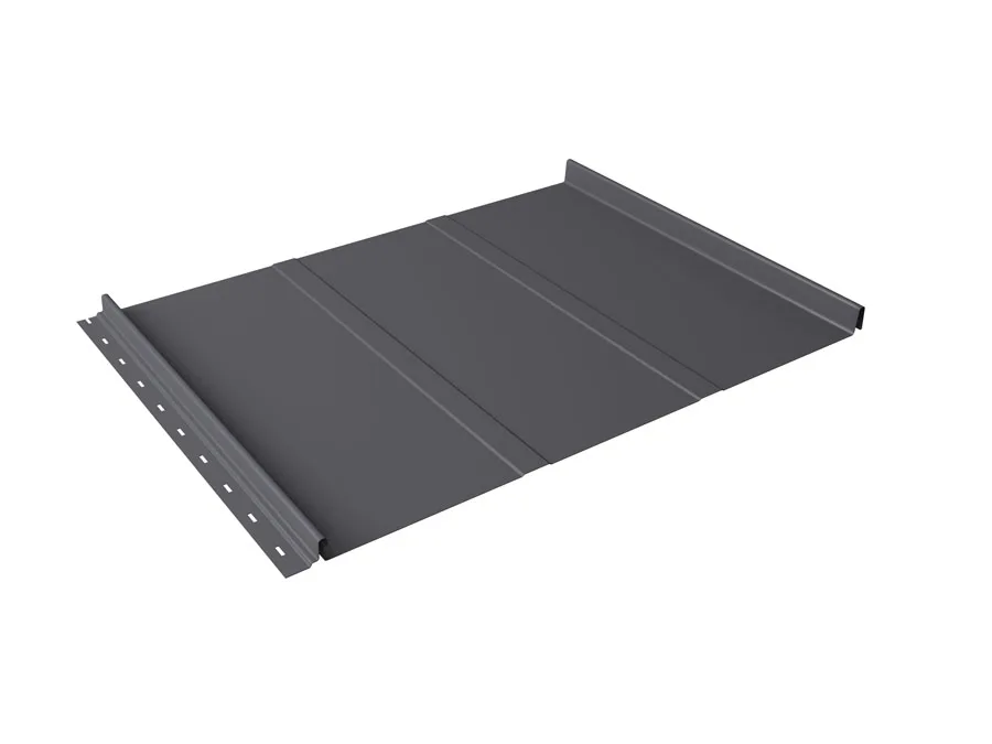 Кликфальц Лайн Grand Line 0,45 Drap ТХ с пленкой на замках RAL 7004 сигнальный серый