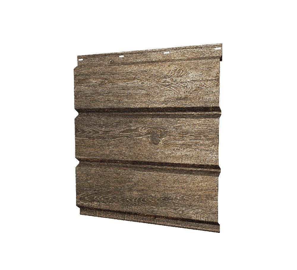 Софит металлический полная перфорация 0,45 Print Elite с пленкой Nordic Wood TwinColor