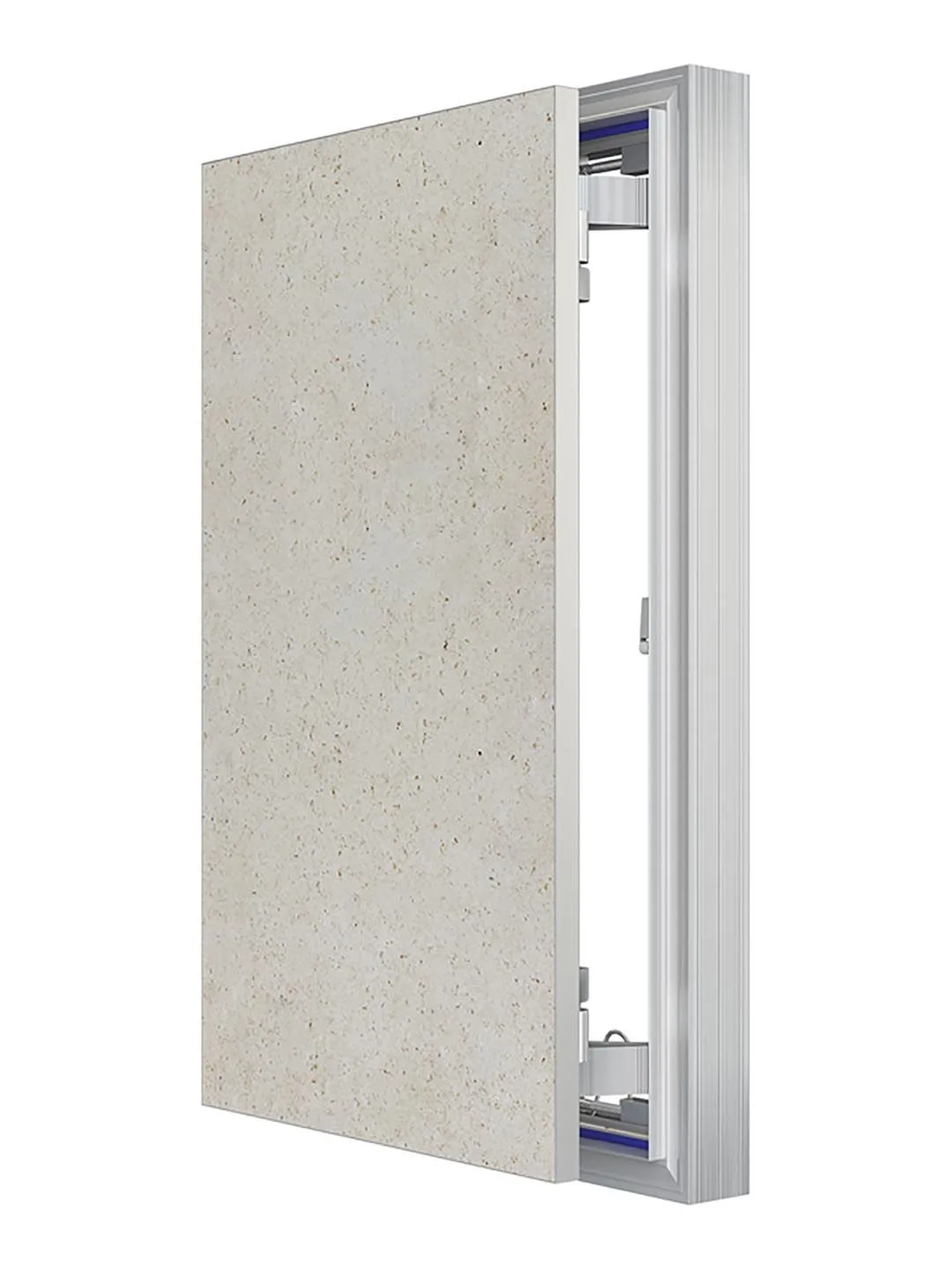 Люк ревизионный D Ceramo Optimum 300х500 скрытый монтаж петля алюминий EVECS