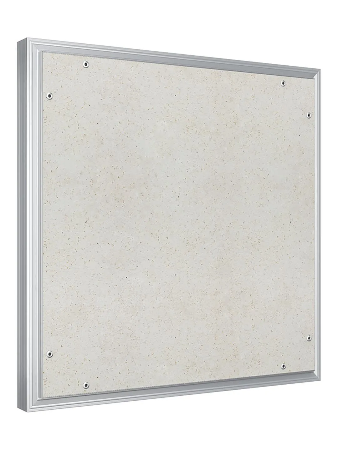 Люк ревизионный D Ceramo Optimum 500х500 скрытый монтаж петля алюминий EVECS