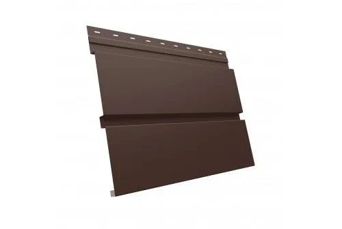 Сайдинг Квадро брус 0,5 Satin RAL 8017 шоколад