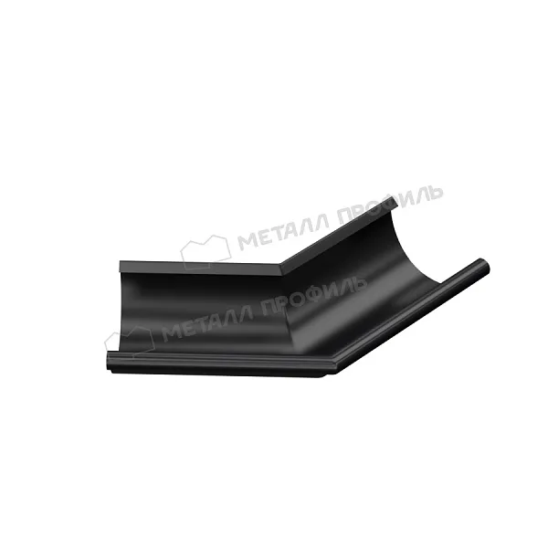 Угол желоба наружный 135 градусов МЕТАЛЛ ПРОФИЛЬ PURMAN BLACK EDITION D125 Ral 9005