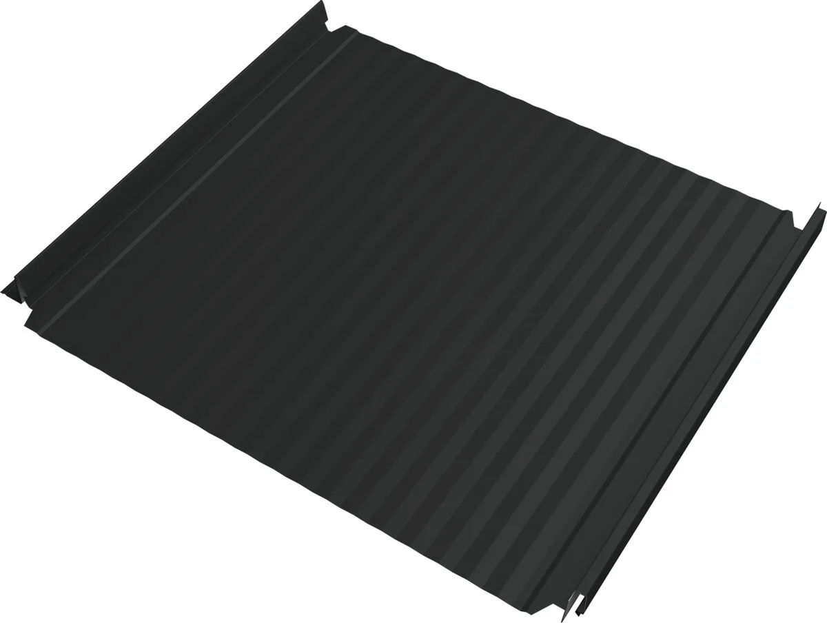 Кликфальц Double Pro Гофр Grand Line 0,5 Drap с пленкой на замках RAL 7016 антрацитово-серый