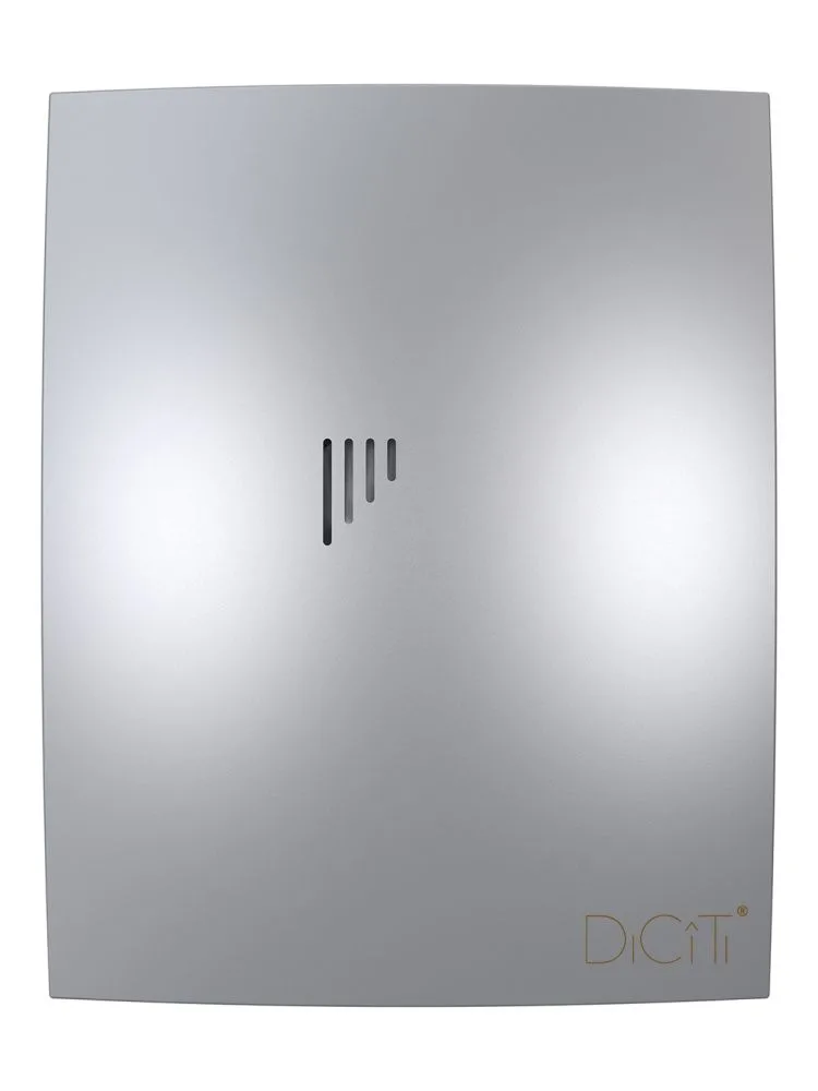 Вентилятор накладной BREEZE D100 обратный клапан Gray metal DICITI