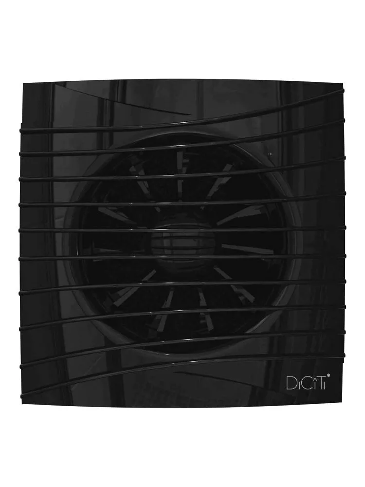 Вентилятор накладной SILENT D125 обратный клапан Obsidian DICITI