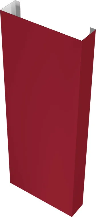 Полустолб для С8,С10 0,45 ПЭ RAL 3003 рубиново-красный (1,5м)