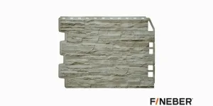 Фасадная панель FineBer Дачный Скол, Светло-бежевый