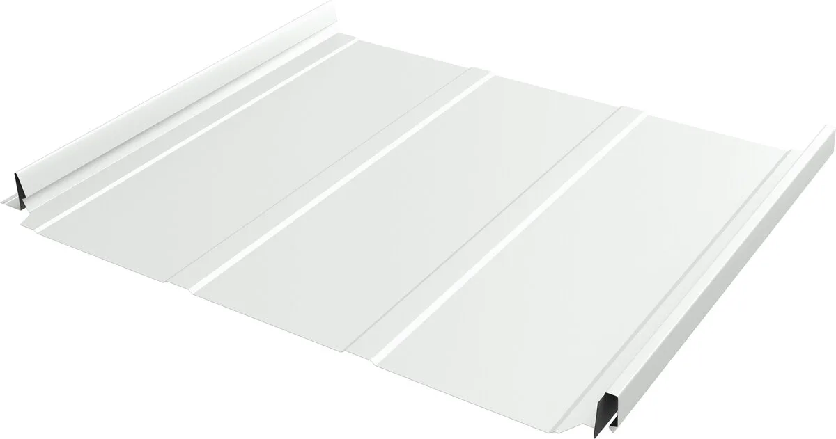 Кликфальц Про Лайн Grand Line 0,45 Drap с пленкой на замках RAL 9003 сигнальный белый