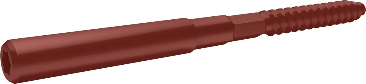 Шуруп-шпилька 8х160 Grand Line RAL 3009 красная окись