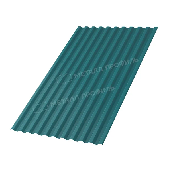 Профлист МЕТАЛЛ ПРОФИЛЬ С-21x1000-A NormanMP Металл Профиль (ПЭ-01-5021-0,5), RAL5021 Синяя вода